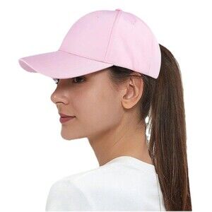 George Pink Womens Flex Fit Baseball Cap Size OS  Hat Adjustable